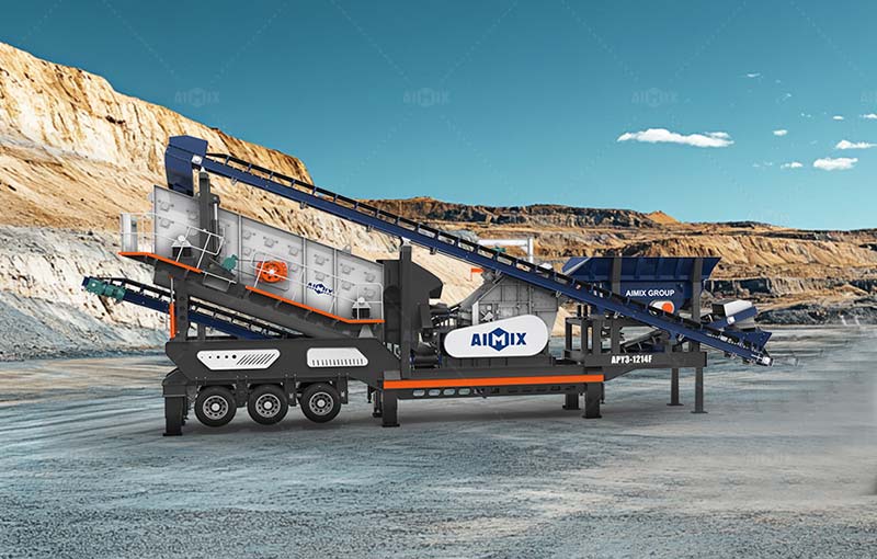 Wheeled APY3 Mobile Impact Crushing Machine for Aggregates